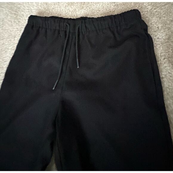 Oak + Fort High Waisted Straight Leg Twill Pants Black Women Size 28 - Picture 3 of 9